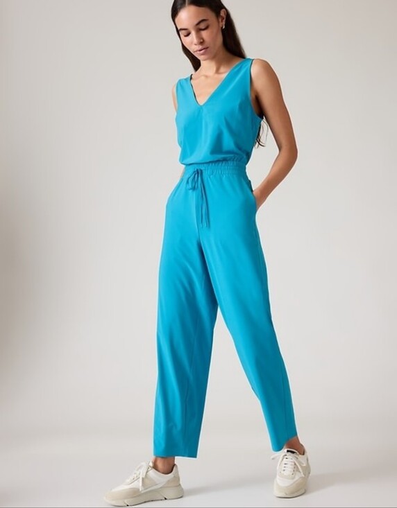 Athleta Pants - Like New! Athleta Avenue Jumpsuit, Teal